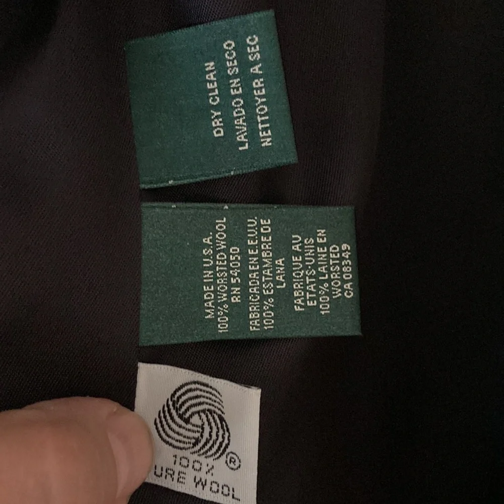 Ralph Lauren Vintage 80’s  Wool Blazer Navy Color Size Medium - Picture 5 of 10